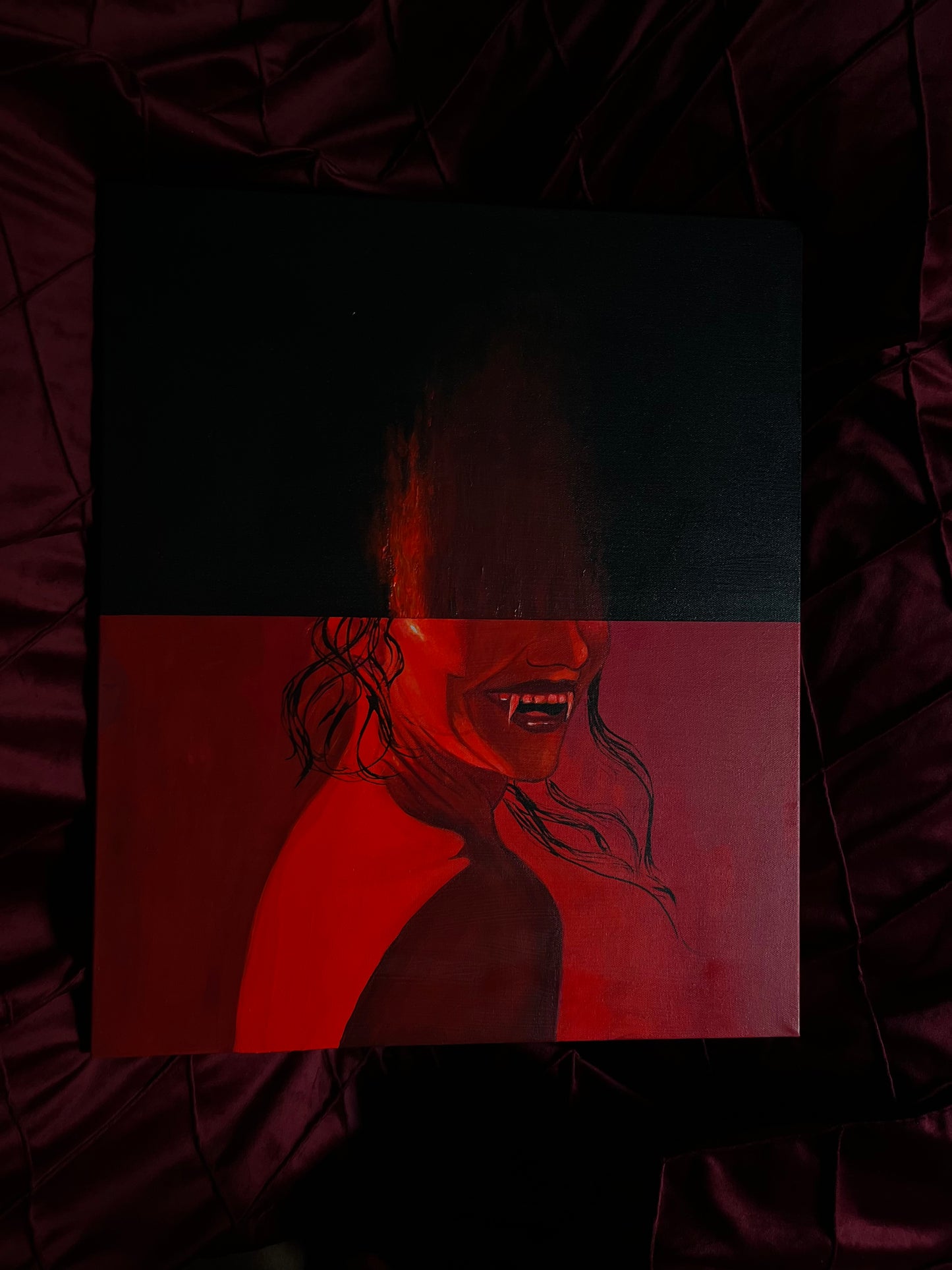 Marceline (24x20 in) Oil and Acrylic on Canvas