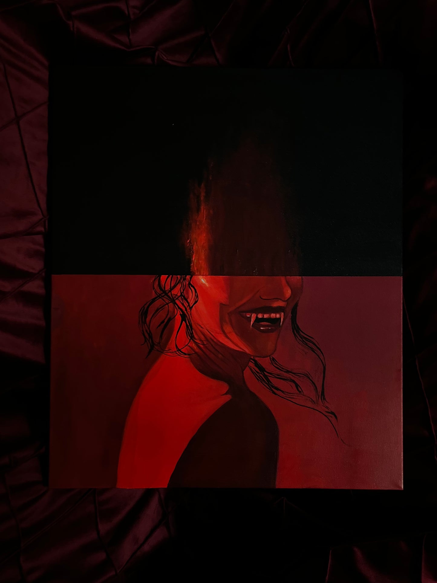 Marceline (24x20 in) Oil and Acrylic on Canvas