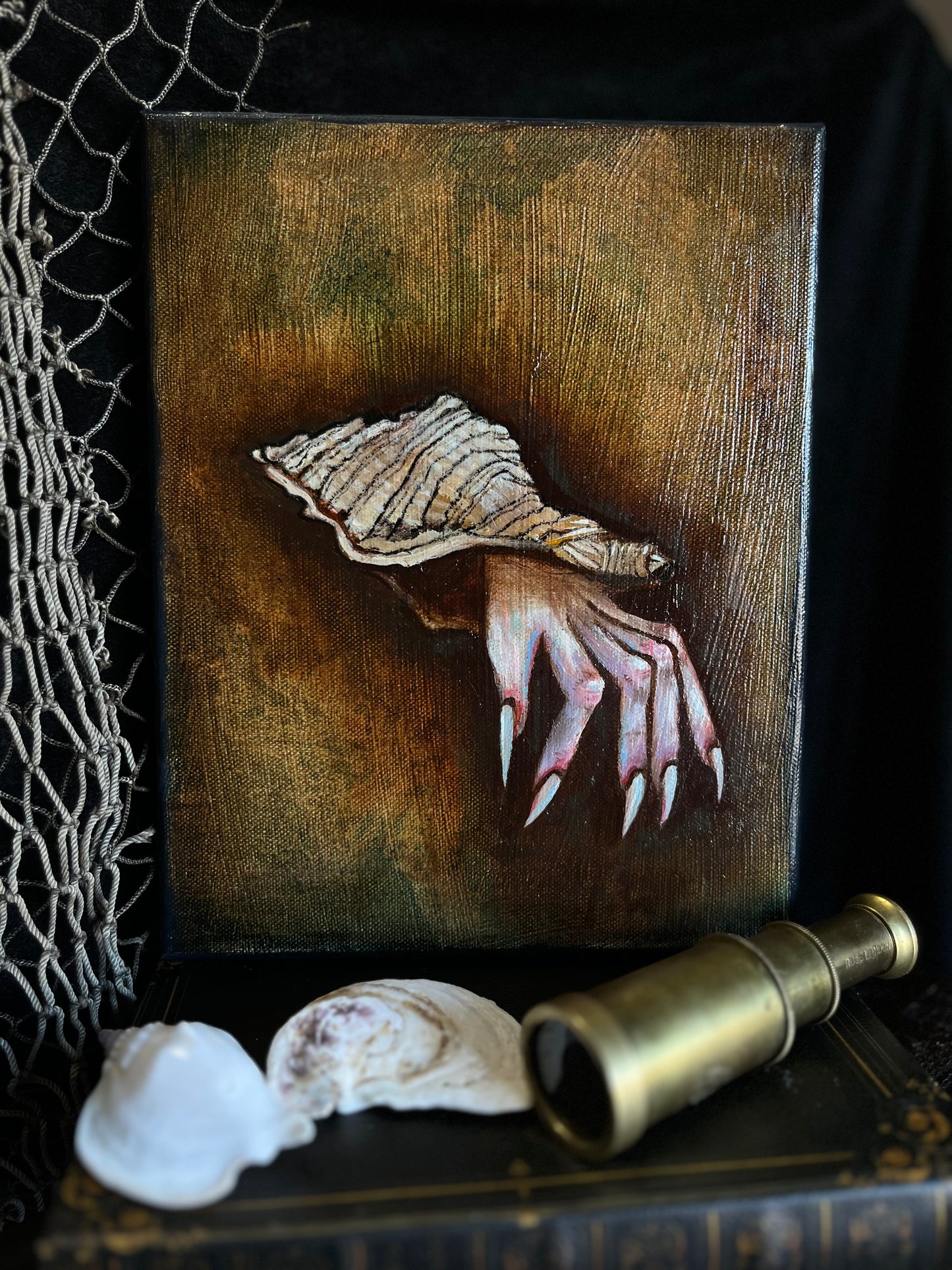Come Out of Your Shell (8x10 inches) Oil on Canvas