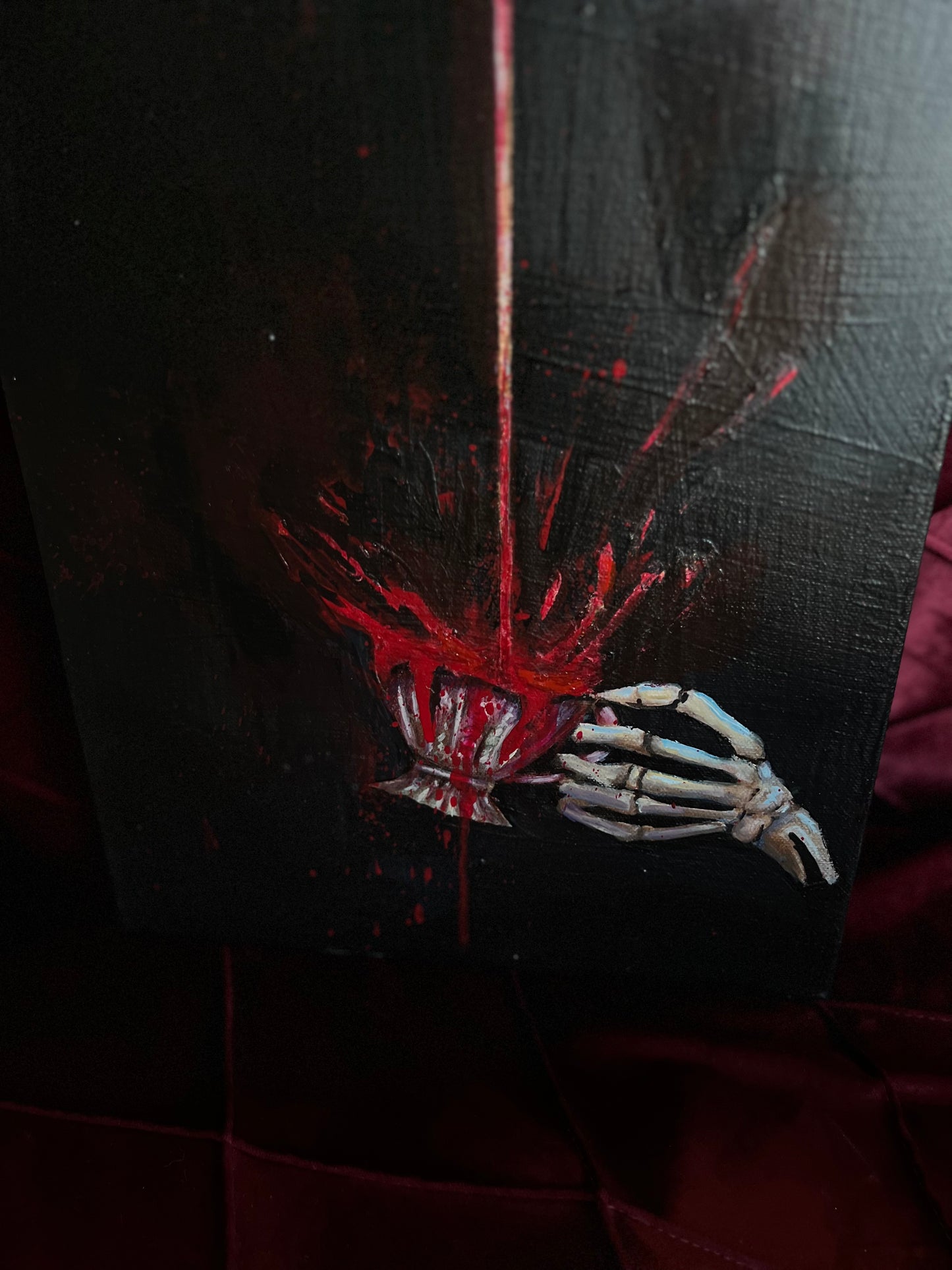 A Drink For the Dead (24x12 in) Oil on Canvas