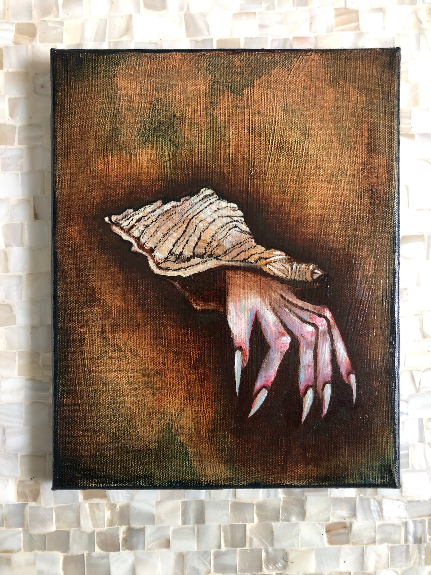 Come Out of Your Shell (8x10 inches) Oil on Canvas